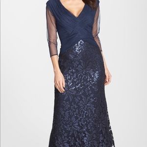 Tadashi Shoji Sequin Lace Gown